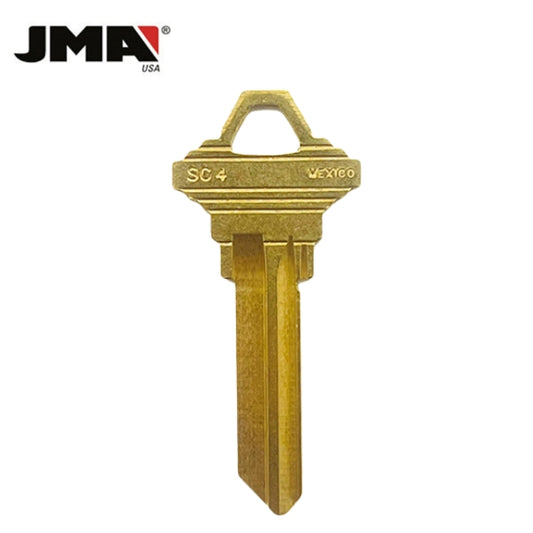 JMA – SC4BR Metal Key Blank For Schlage / Brass / SLG-4E