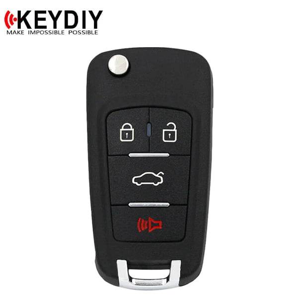 KEYDIY – GM Style / 4-Button Universal Flip Key Remote w/ Integrated Chip (KD-NB18)