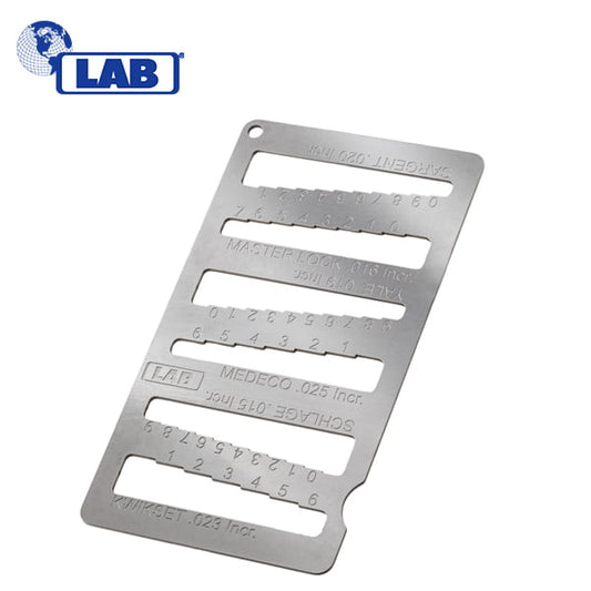 LAB – 6-N-1 Stainless Key Gauge / LKG002