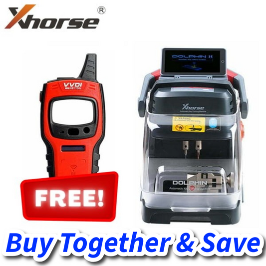 Xhorse Bundle – FREE Mini Key Tool Remote Generation With The Purchase Of Dolphin II XP-005L Key Cutting Machine with Adjustable Screen