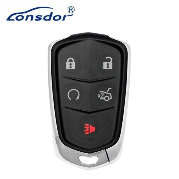 Lonsdor – CD30-02 Cadillac Style – 5-Button Universal Smart Key – ID46+ID49+1D4A – Adjustable Frequency (Aftermarket)