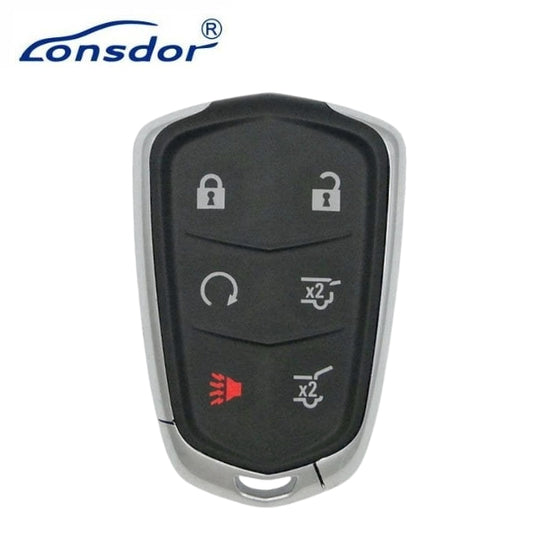 Lonsdor – CD30-03 Cadillac Style – 6-Button Universal Smart Key – ID46+ID49+1D4A – Adjustable Frequency (Aftermarket)