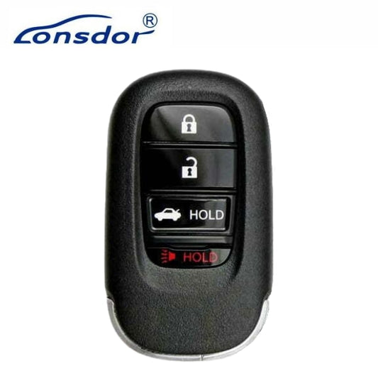 Lonsdor – HD30-15 Honda Style – 4-Button Universal Smart Key – ID46+ID47+ID4A – Adjustable Frequency (Aftermarket)