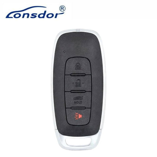Lonsdor – NS30-13 Nissan Style – 4-Button Universal Smart Key – ID46+ID47+ID4A – Adjustable Frequency (Aftermarket)