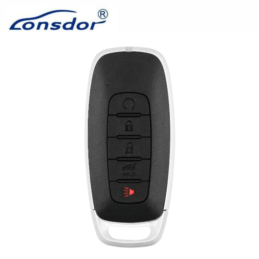 Lonsdor – NS30-15 Nissan Style – 5-Button Universal Smart Key – ID46+ID47+ID4A – Adjustable Frequency (Aftermarket)