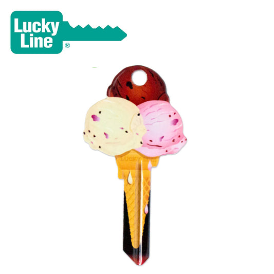 LuckyLine – Key Shapes™ Ice Cream Key Blank -1/CD