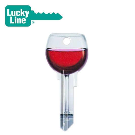 LuckyLine – Key Shapes™ Red Wine Key Blank -1/CDv