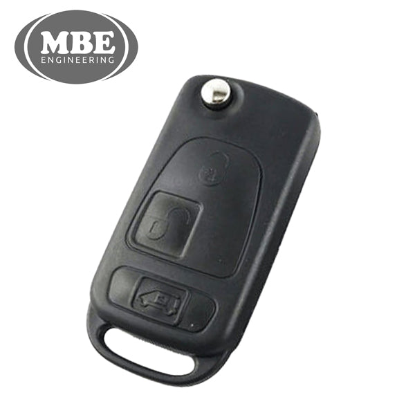 MBE – 2007-2018 Mercedes / Dodge Sprinter / 3-Button Flip Key / HU64 / PCF7936 46 Chip For KR55 Key Maker (Aftermarket)