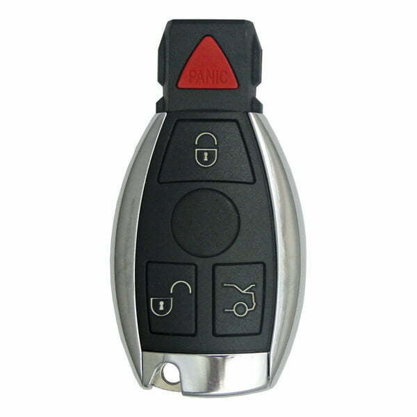 1997-2014 Mercedes Benz / 4-Button Fobik Key / 2 Batteries / IYZ-3312 (Aftermarket)
