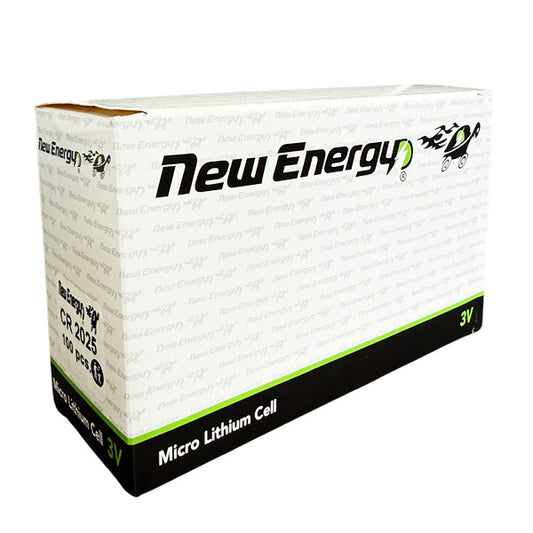 New Energy – 100 Batteries of CR2025 3-Volt Lithium Batteries (20-Packs)