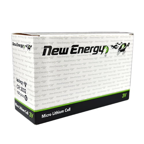 New Energy – 100 Batteries of CR2032 3-Volt Lithium Batteries (20-Packs)