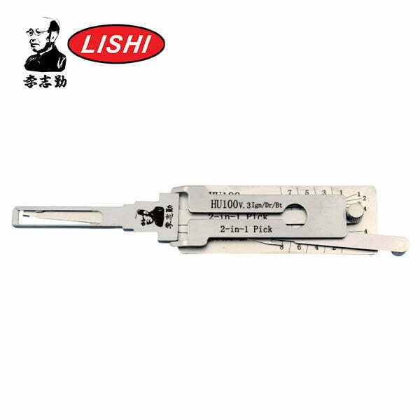 Original Lishi – GM / HU100 / B116 / 2-In-1 Pick / Ignition / Door / Trunk (8 Cut) AG