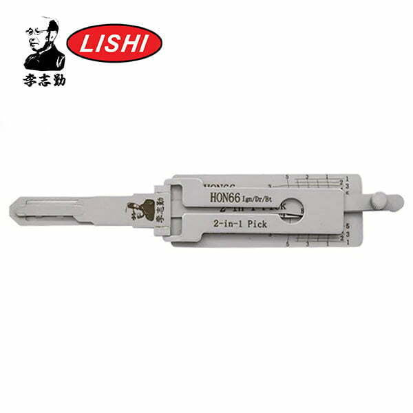 Original Lishi – HO01 / HON66 / Honda / 2-In-1 Pick & Decoder / Ignition / Door / Trunk / Anti Glare