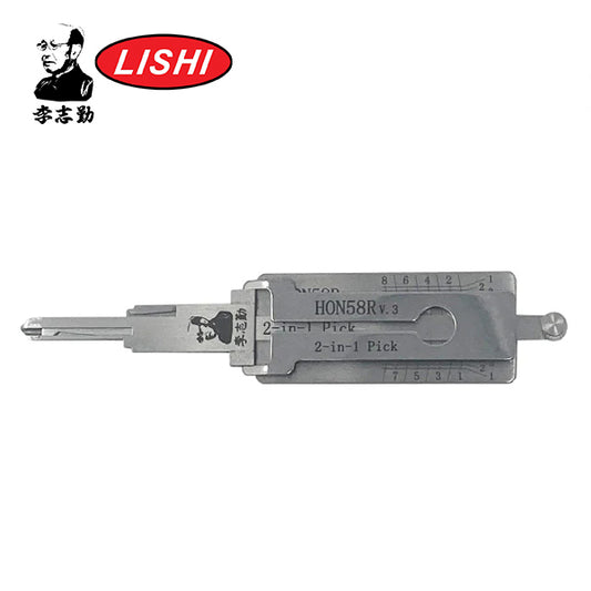 NEW! Original Lishi – HON58R HD103 HD106 Honda / 8-Cut / 2-In-1 Pick & Decoder / Door, Trunk, Ignition – Anti Glare