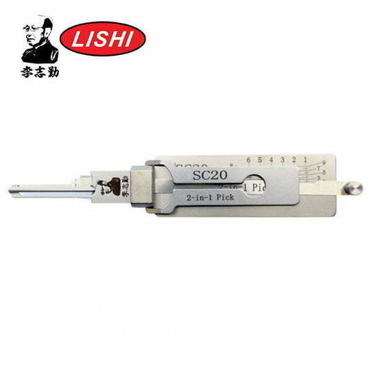 Original Lishi – SC20 / A1145L / Schlage L Keyway / Residential / Commercial / 2-in-1 Pick / Anti-Glare