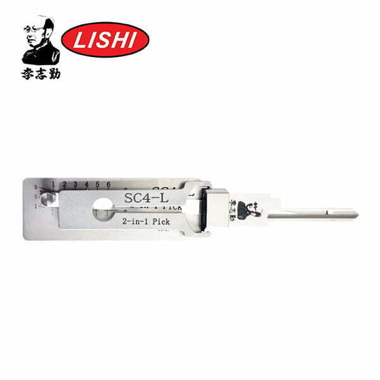 Original Lishi – SC4-L / 6-Pin / Schlage Keyway Tool / 2-in-1 Pick / Left Hand / Reverse