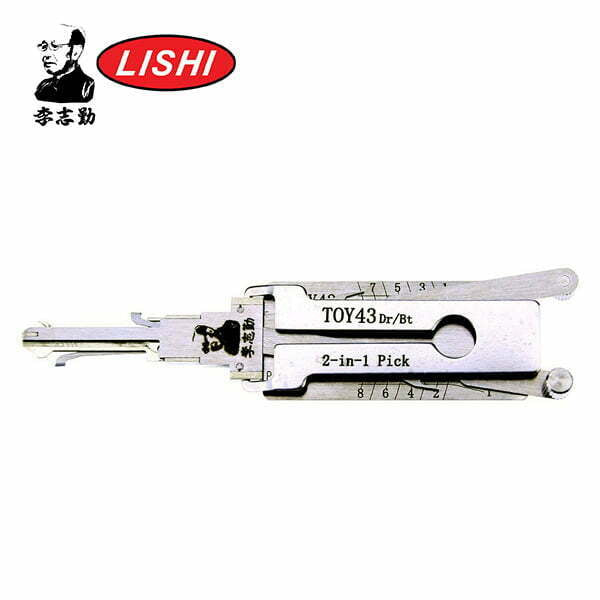 Original Lishi – TOY43 Toyota / 8-Cut / 2-in-1 Pick & Decoder / Door & Trunk / AG