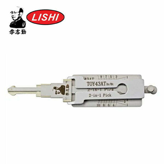 Original Lishi – TOY43AT Toyota / 10-Cut / 2-in-1 Pick & Decoder / DR & BT / Anti Glare