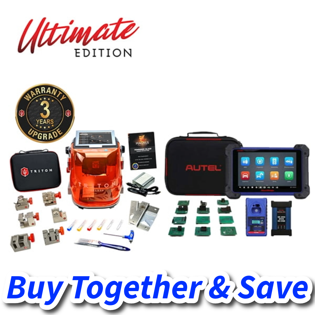 Triton Plus ULTIMATE Edition + Autel MaxiIM IM608 PRO II Automotive All-In-One Key Programming and Diagnostic Tool + IMKPA Key Programming Adapter Kit