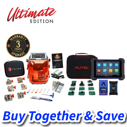 Triton Plus ULTIMATE Edition + Autel MaxiIM IM608 PRO II Automotive All-In-One Key Programming and Diagnostic Tool + IMKPA Key Programming Adapter Kit