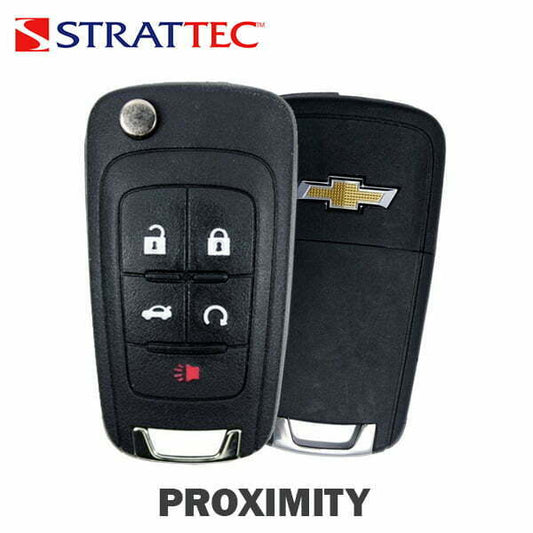 Strattec – 2014-2021 Chevrolet GM / 5-Button Flip Key / PN: 5921873 / FCC ID: OHT05918179 / HU100 / PEPS