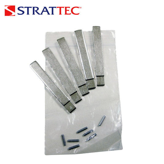 Strattec – 5-PACK GM HU100 Key Blades w/ 7 Roll Pins / 5915037