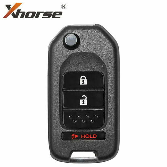 Xhorse – Honda Style / 3-Button Universal Flip key Remote Key for VVDI Key Tool / XKHO02EN (Wired)