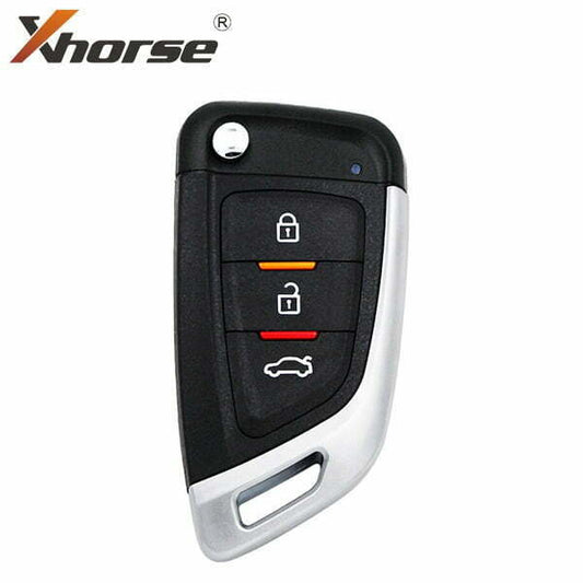 Xhorse – Knife Style / 3-Button Universal Remote Flip Key for VVDI Key Tool (Wired) / XKKF02EN